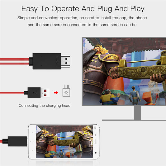 Type-C to HDMI 3-in-1 Projection Cable