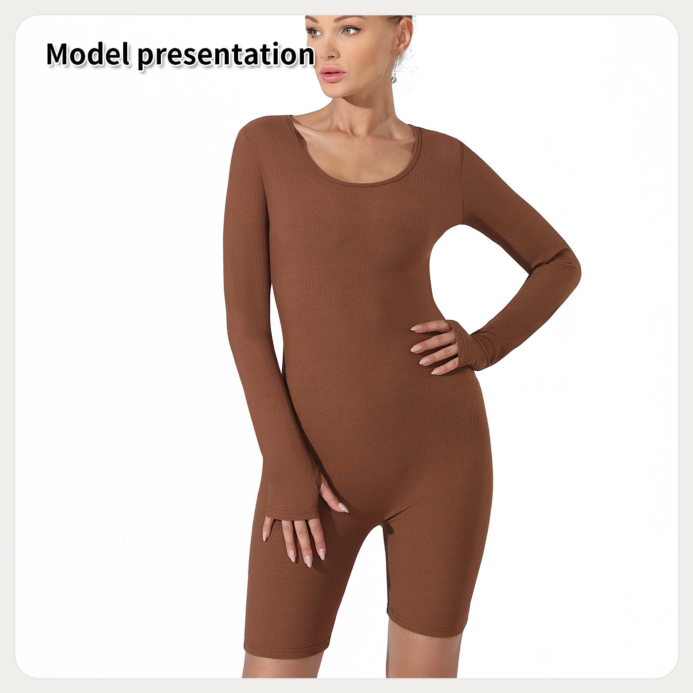 Women's Fashion Simple Solid Color Bodysuit