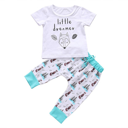 Newborn Baby Clothes Set: T-shirt and Pants Outfit