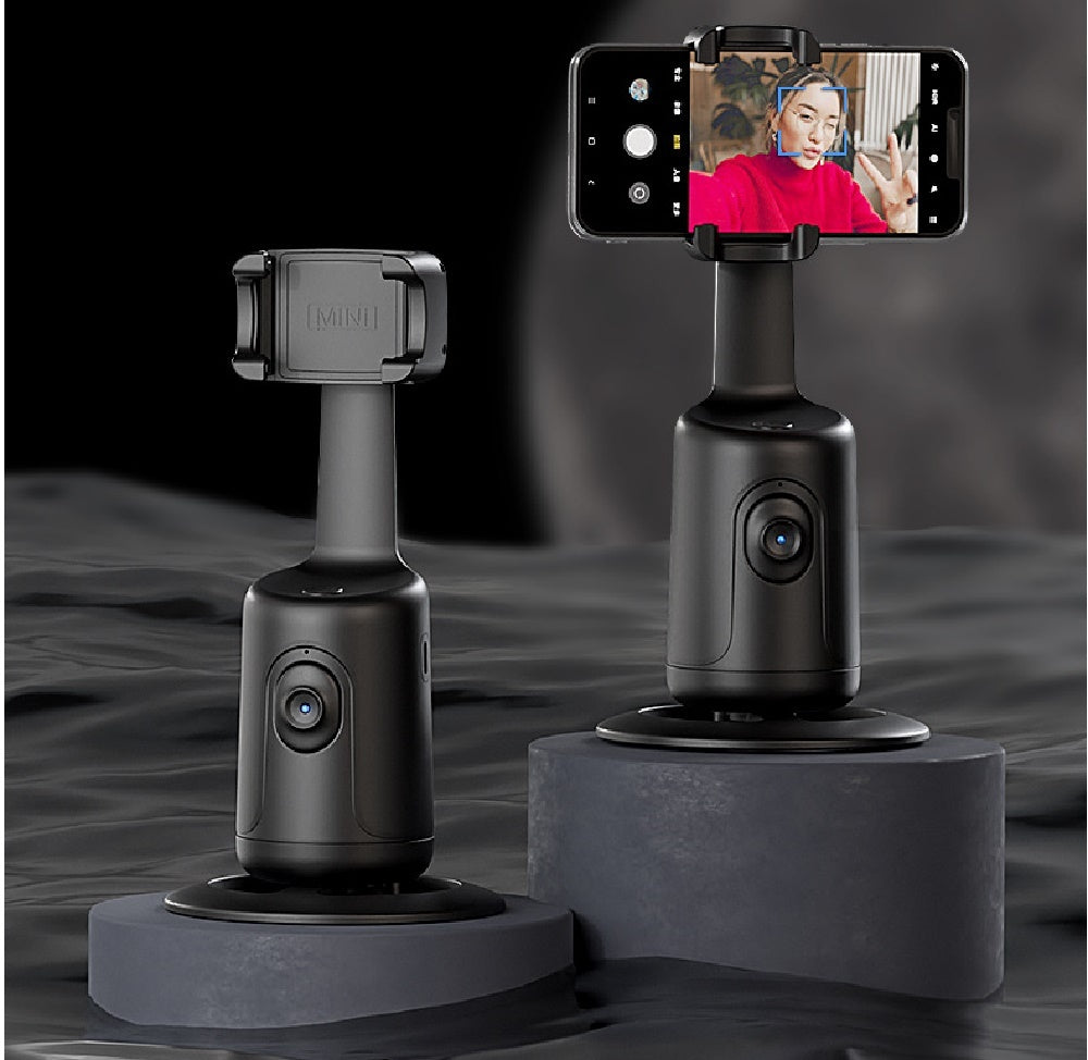 360° AI Auto Face Tracking Phone Holder for Vlogs and Live Videos