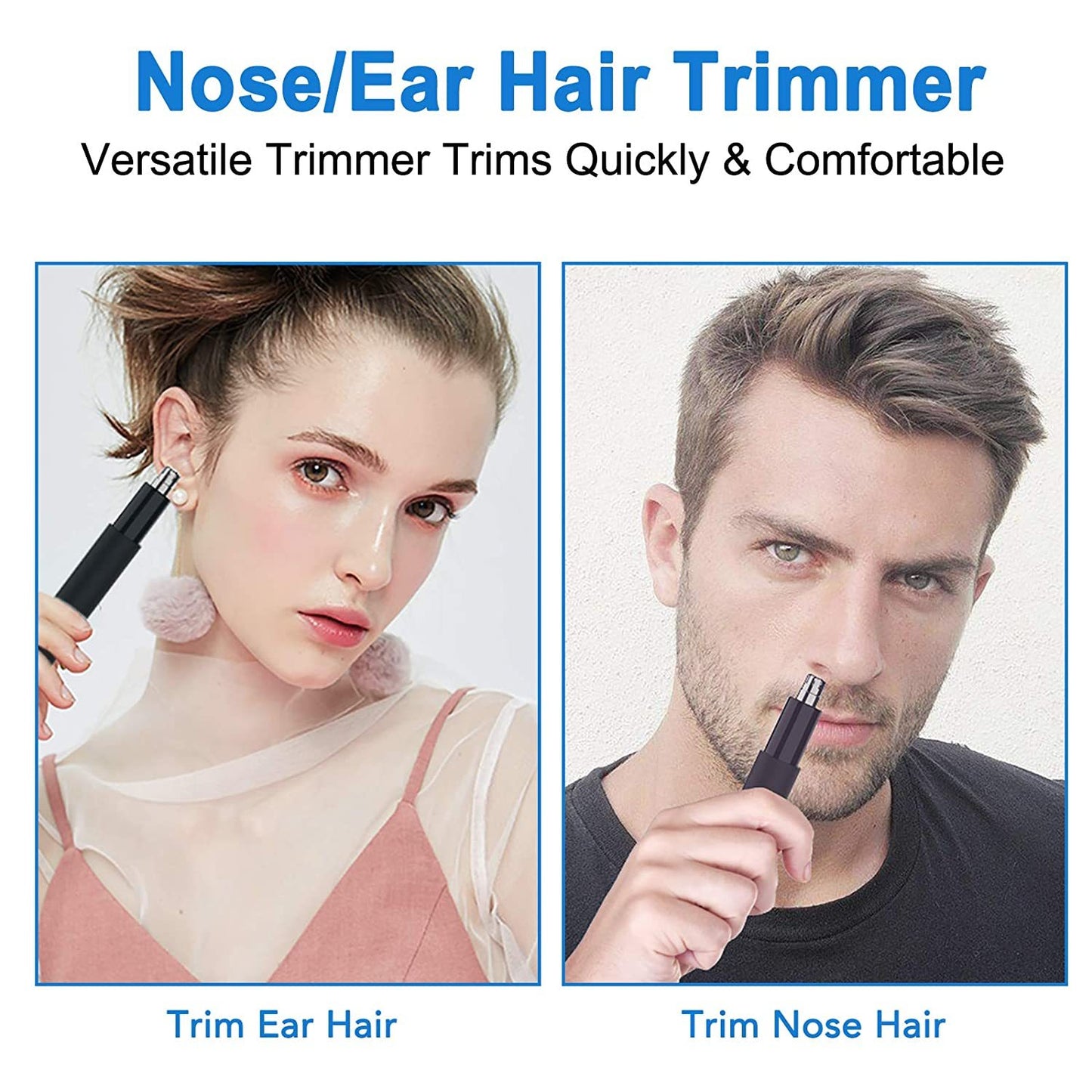 2020 Professional Ear and Nose Hair Trimmer - Waterproof and Stainless Steel Blades. Banned on Amazon.