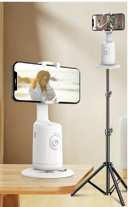 360° AI Auto Face Tracking Phone Holder for Vlogs and Live Videos